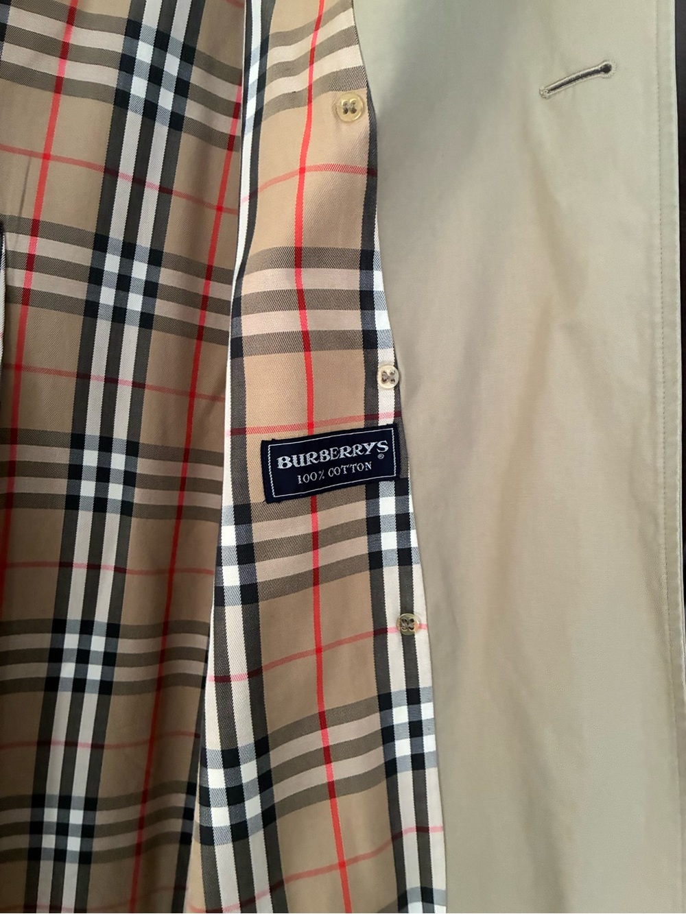 BURBERRYS Vintage Trench Coat Long Size 2 - Picture 4 of 7